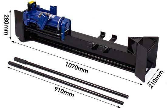 Hydraulische Houtkliever - Houtsplijter - Houtklover - Houtversnipperaar - Houtbreker - 12 Ton Hydraulische Druk - Handmatige Bedieningsgrepen 92 cm — afbeelding 3