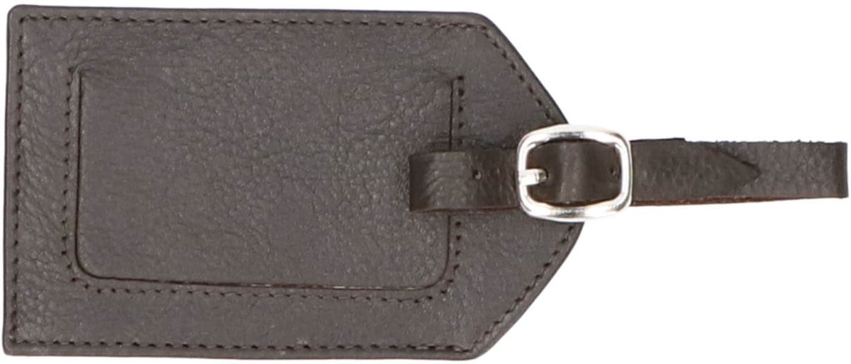 Leather Design Leren Bagagelabel Bruin