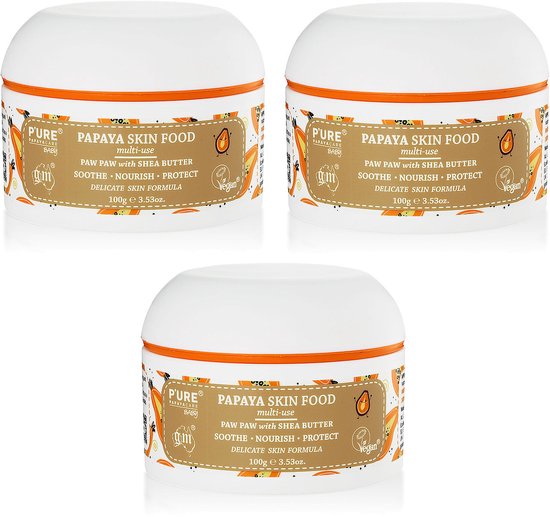 P'ure Papaya care - Papaya Baby Skin Food - Natuurlijk - 3 Pak - Voordeelverpakking van Merkloos — afbeelding 2