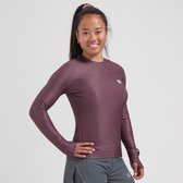 Rogelli Essential Dames Hardloopshirt Lange Mouw - Aubergine