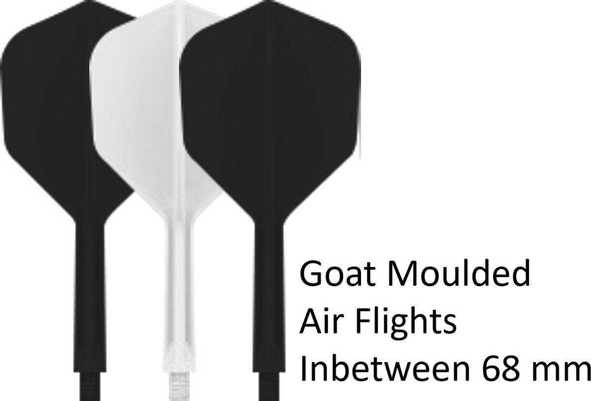 Goat Dartflight AIR Zwart Wit Zwart NO6 Inbetween