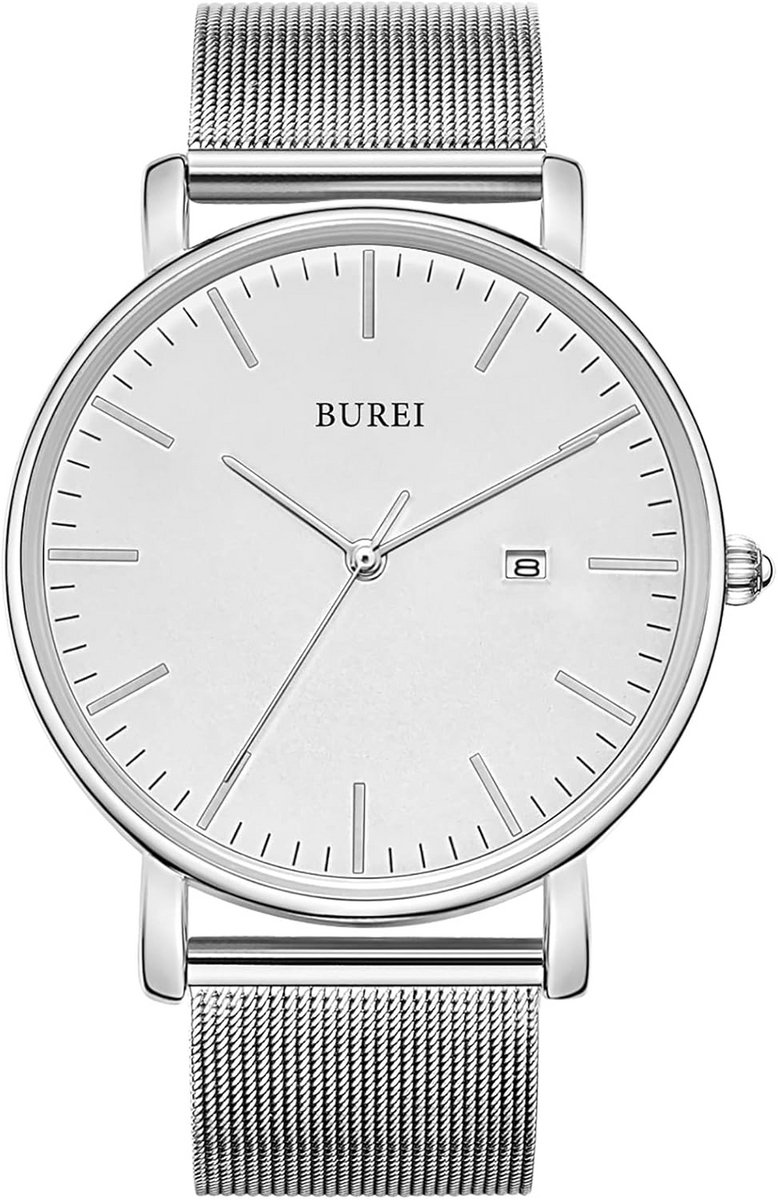 Klassiek Herenhorloge Quartz Ultra Dun Minimalistisch Design Analoog Datumvenster