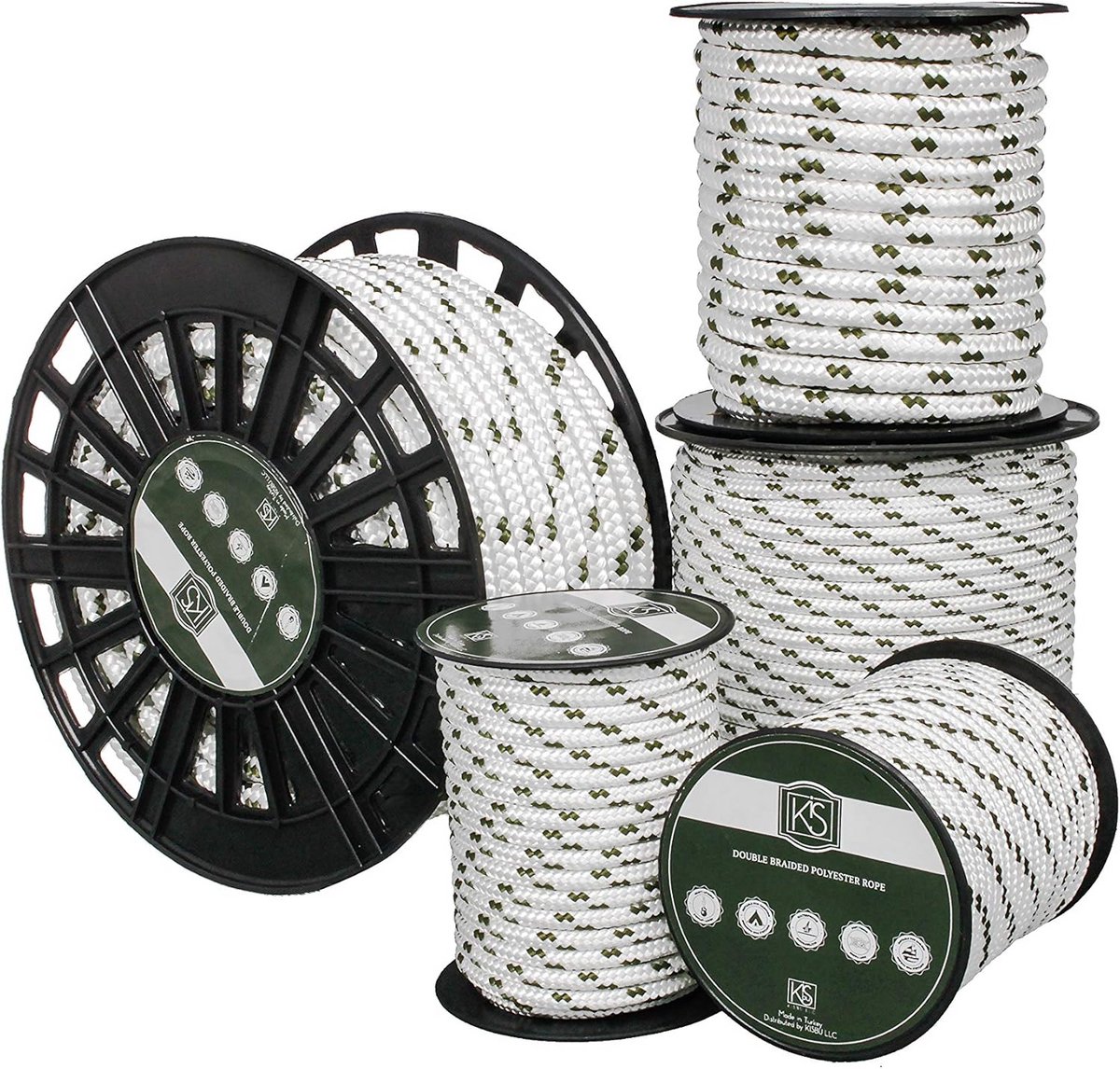Sterk Dubbel Gevlochten Polyester Touw 12mm Diverse Lengtes Multifunctioneel