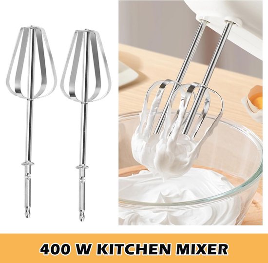 Krachtige 400W Handmixer met 5 Snelheden en Turbofunctie voor Mixen en Koken van Merkloos — afbeelding 4