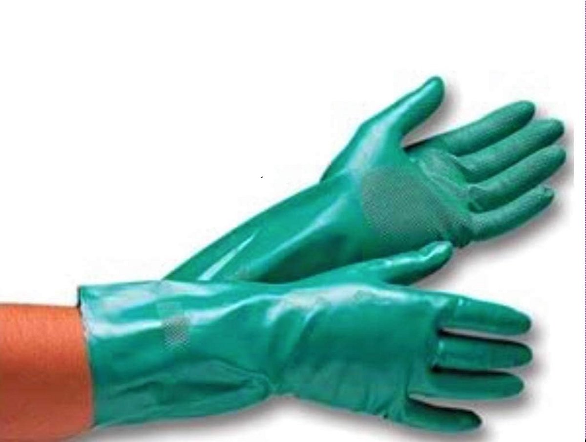 Lange Waterdichte Afwasborstels Groen Maat S - Flexibele Huishoudhandschoenen