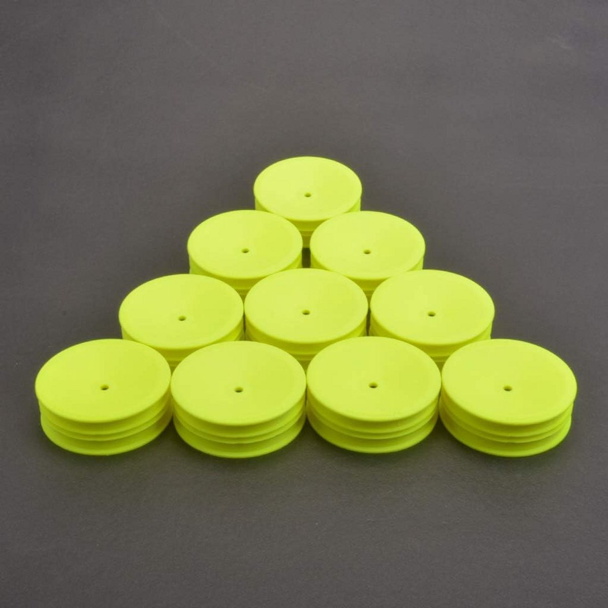 Snelheidsmeters Wielen voor 2WD Voertuigen - Neon Geel - Set van 5