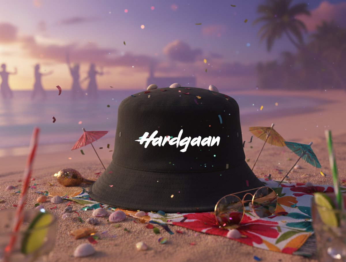 Hardgaan Bucket Hat | Black | Maat M