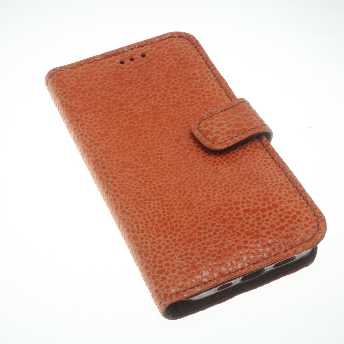 Made-NL hoesje geschikt voor iPhone 13 / 14 oranje soepel kalfsleer