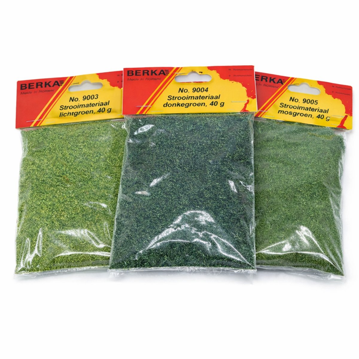 Berka Scenery Vezels Combi Set 9003 9004 9005 – Voor Modelbouw & Treinlandschap – Geschikt voor Peco PSG1 Grass Applicator