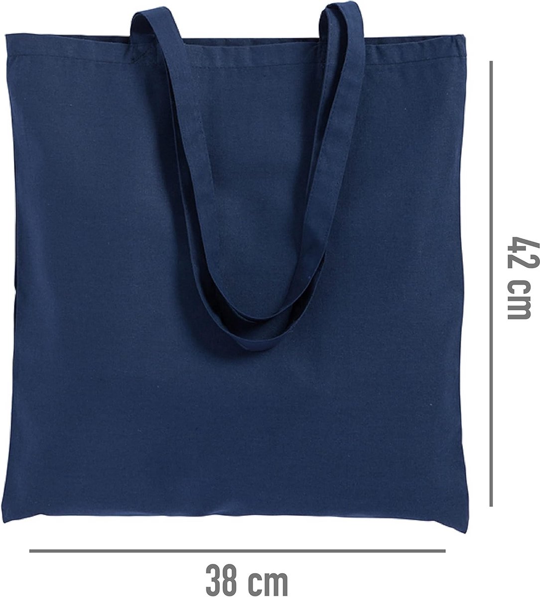 Grote Katoenen Shoppertas Tote Bag Herbruikbare Boodschappentas