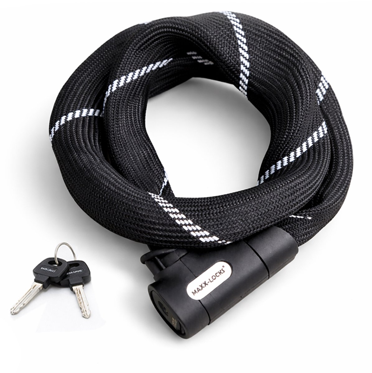 Maxx-Locks Twizel Kettingslot - Art 2 Fietslot - Ketting van Gehard Stalen Schakels - Slot met ART keurmerk - Geschikt voor Electrische Fiets en Fatbike - 140 cm