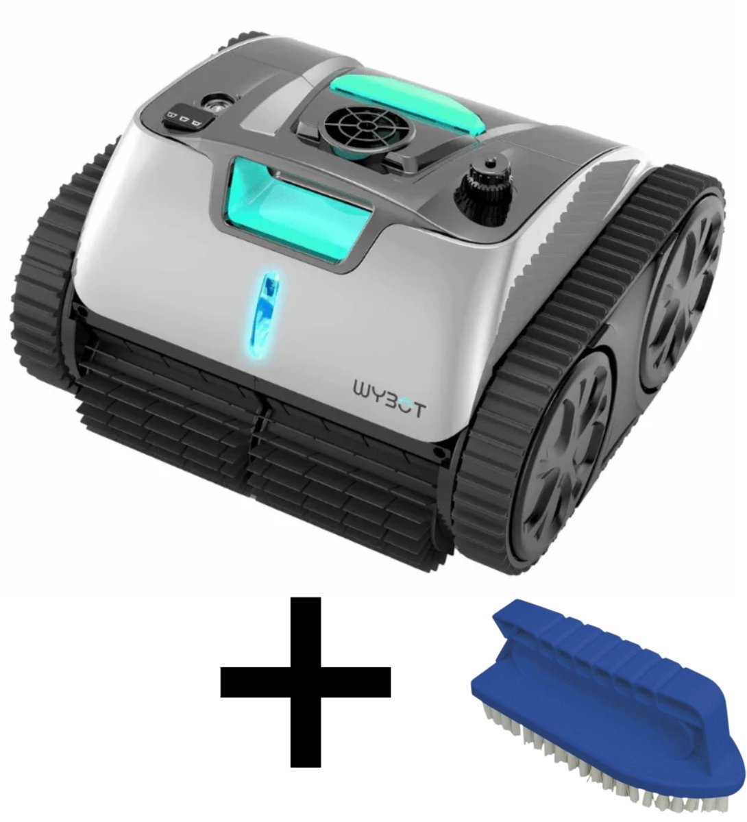 Wybot - C1 Zwembadrobot - Draadloze Zwembadrobot - Zwembadonderhoud - Zwembad Stofzuiger - Incl. Gratis Handborstel