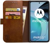 Housse Rosso Element Motorola Moto G72 Book Cover Wallet Marron