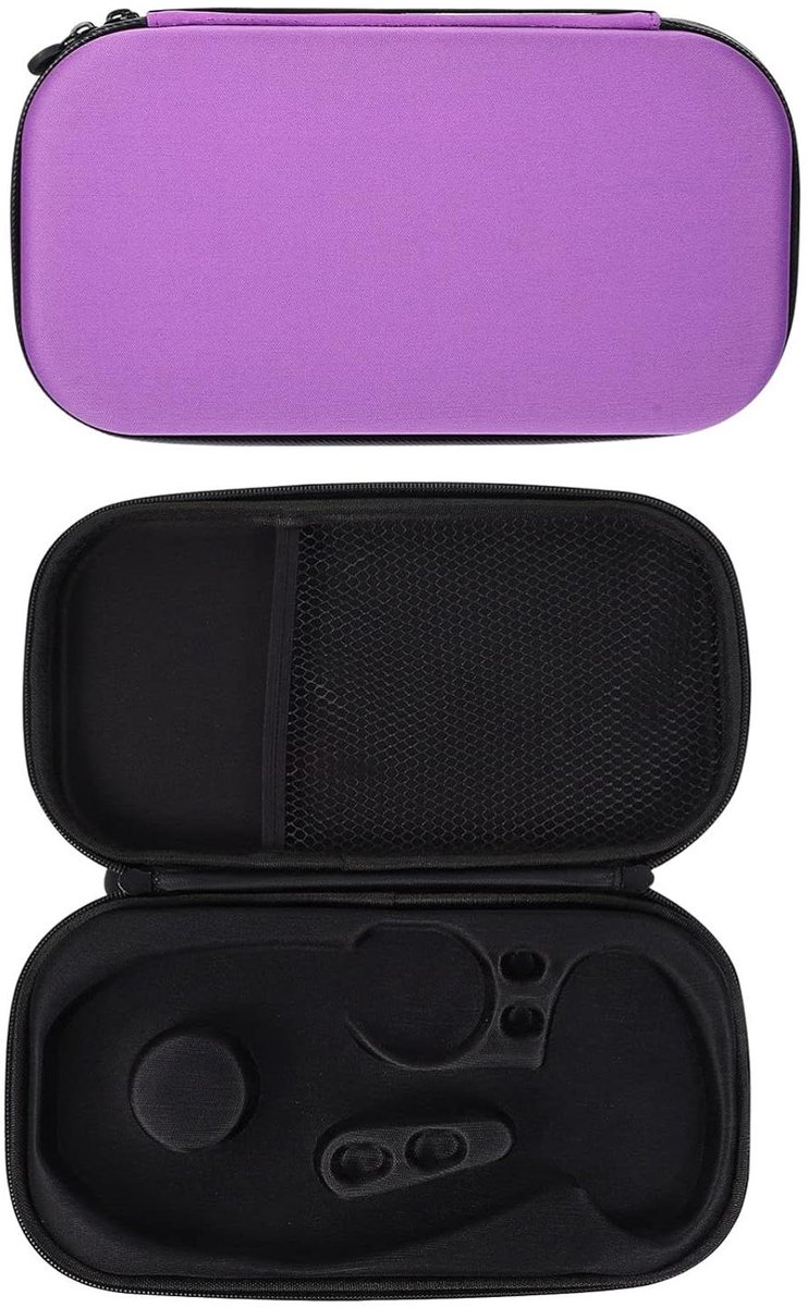 Stethoscoop reistas organizer van EVA materiaal in violet met 3 vakken