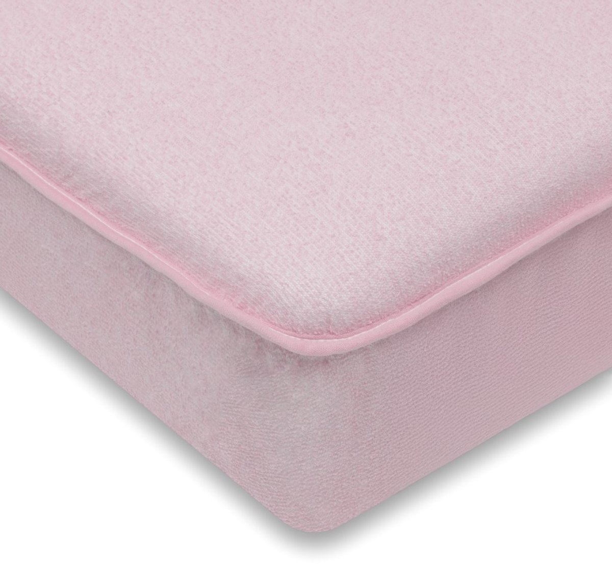 NEW BABY - Hoeslakentje voor babymatras - badstof hoeslaken 120x60 cm roze waterdicht - matrasbeschermer - beddengoed - kindermatras - hoeslaken - dekbed