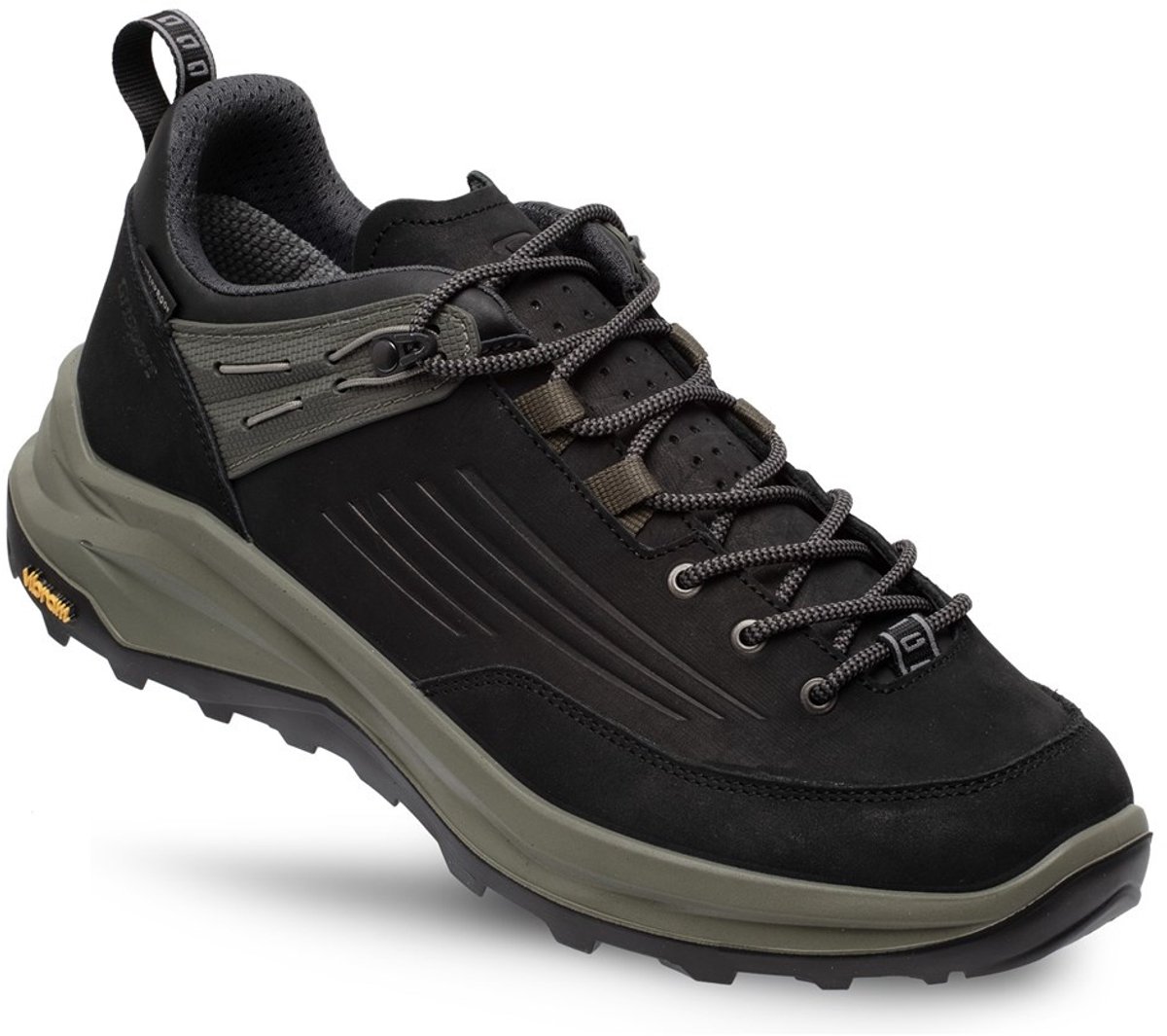 Grisport Outlander Low Wandelschoen Heren leren lage wandelschoenen Zwart