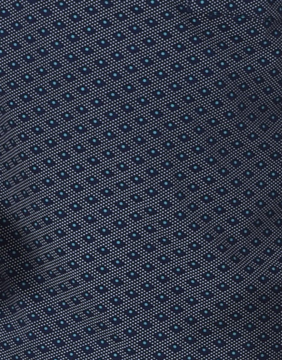 Lange Normann herenpyjama met manchetten van 100% katoen in een geraffineerde look