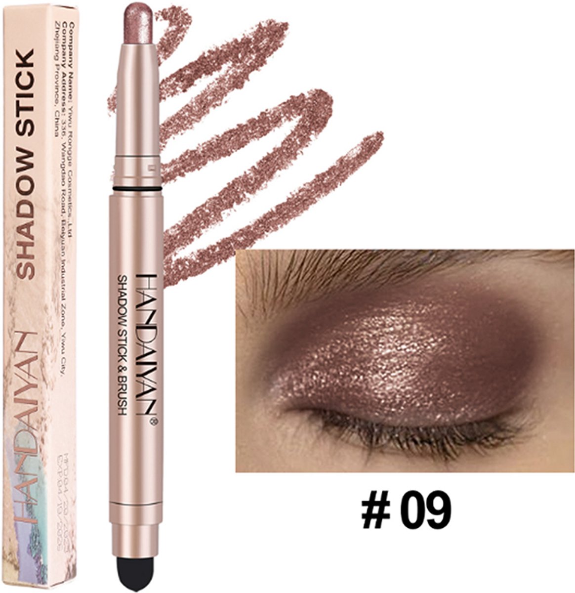 NAXSIR oogschaduwpotlood, highlighterpen & parelstick, highlighter oogschaduw