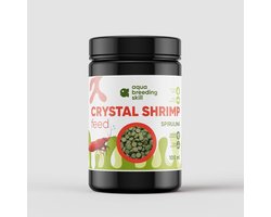 AquaBreedingSkill Spirulina Aquariumvoer – 100 ml – Voedertabletten voor garnalen, meervallen en slakken – Plantaardig bodemvoer voor ongewervelden