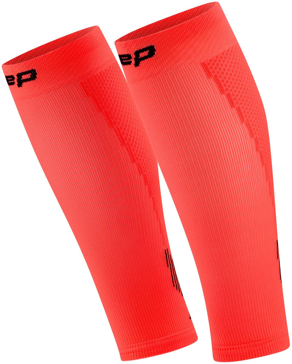 Calf sleeves Core Run 5.0 - Neon Coral