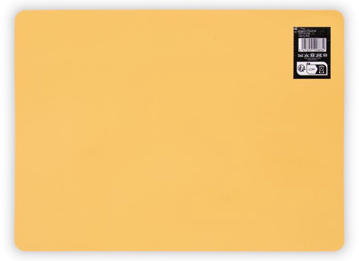 Placemat RIBBO - 33x45 cm, geel