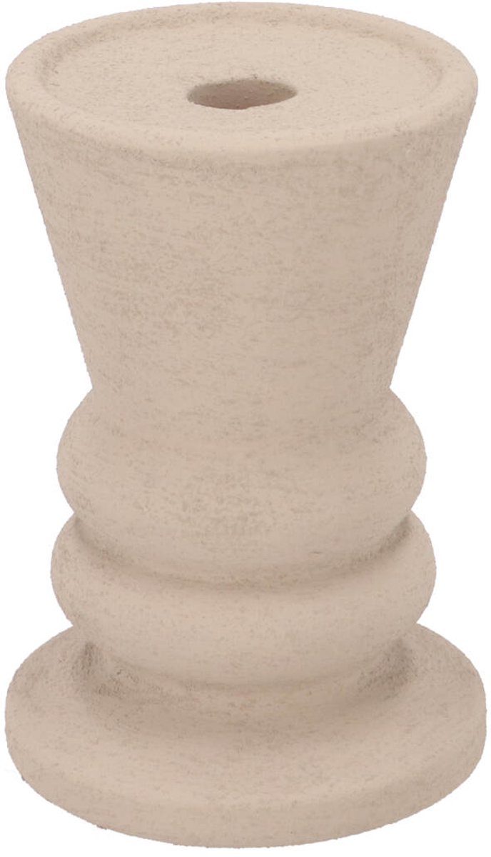 Daan Kromhout - Kaarsenhouder - Kandelaar - Florence - Sand - Keramiek - Cementlook - 10x16 cm