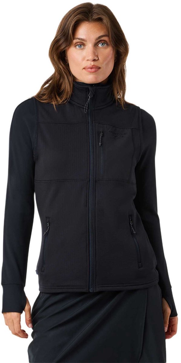 Swedemount Trondheim Midlayer Vest – Dames outdoorvest Zwart