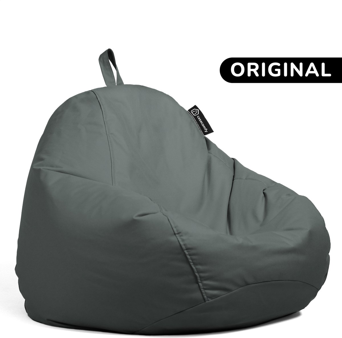 Casacomfy Pear Original - Zitzak Kind & Volwassenen - Binnen & Buiten - Waterbestendig - Antraciet
