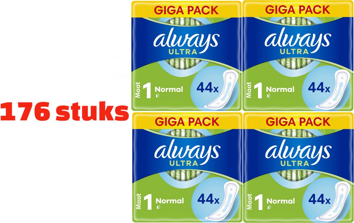 Always Ultra Normal - Maat 1 - Maandverband - 176 stuks