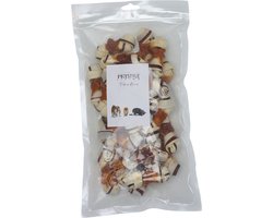 Petstyle Living Geknoopte Botten met Kip Meerkleurig 7.5cm - Hondensnacks - 25 Stuks