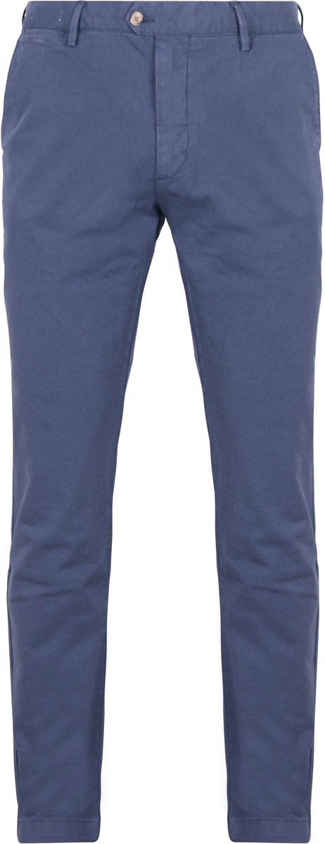 King Essentials The Harry Chino broek Mid Blauw - Maat W 32 - L 30 - Heren - Mannen broeken