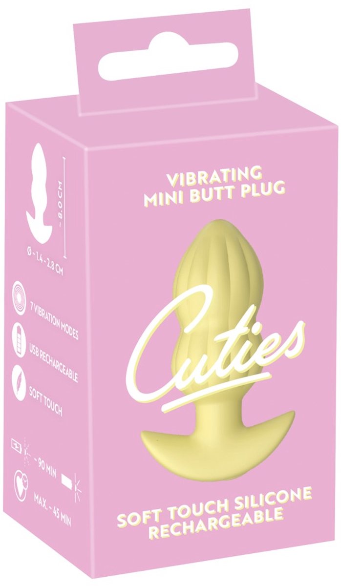 Cuties Vibrating Plug Yellow