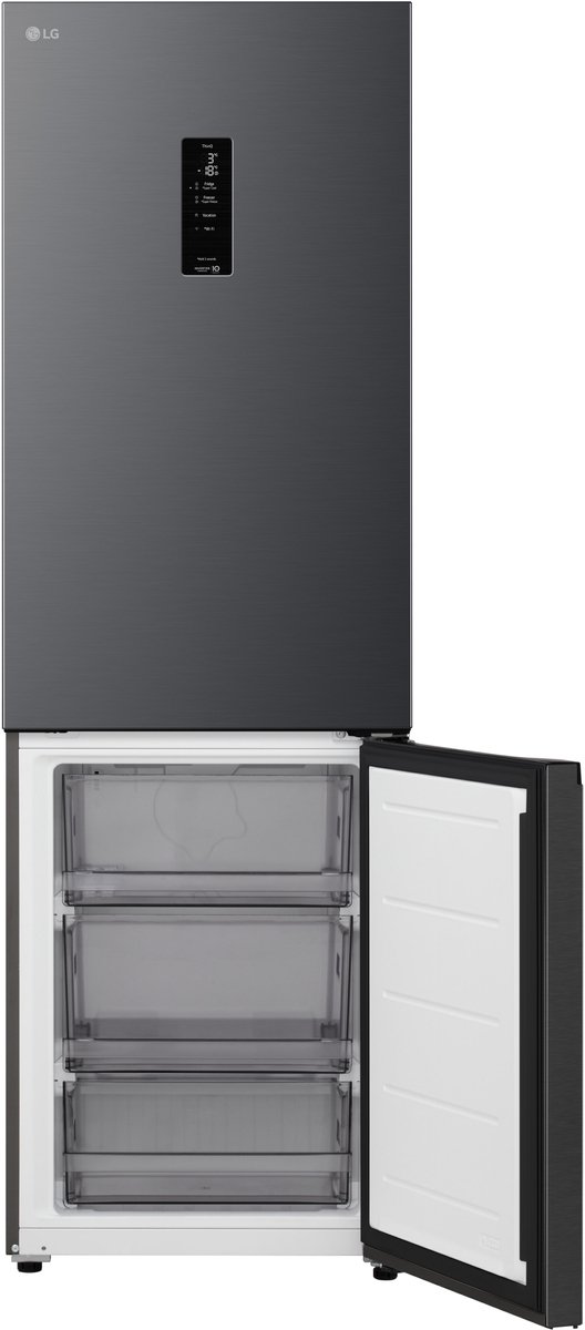 LG GBBSJ11DEP koel‑vriescombinatie Zwart met DoorCooling voor gelijkmatige koeling - Zero Clearance voor een naadloze pasvorm - MAXFit voor maximale opslagruimte - ThinQ bediening. Energieklasse D — afbeelding 5