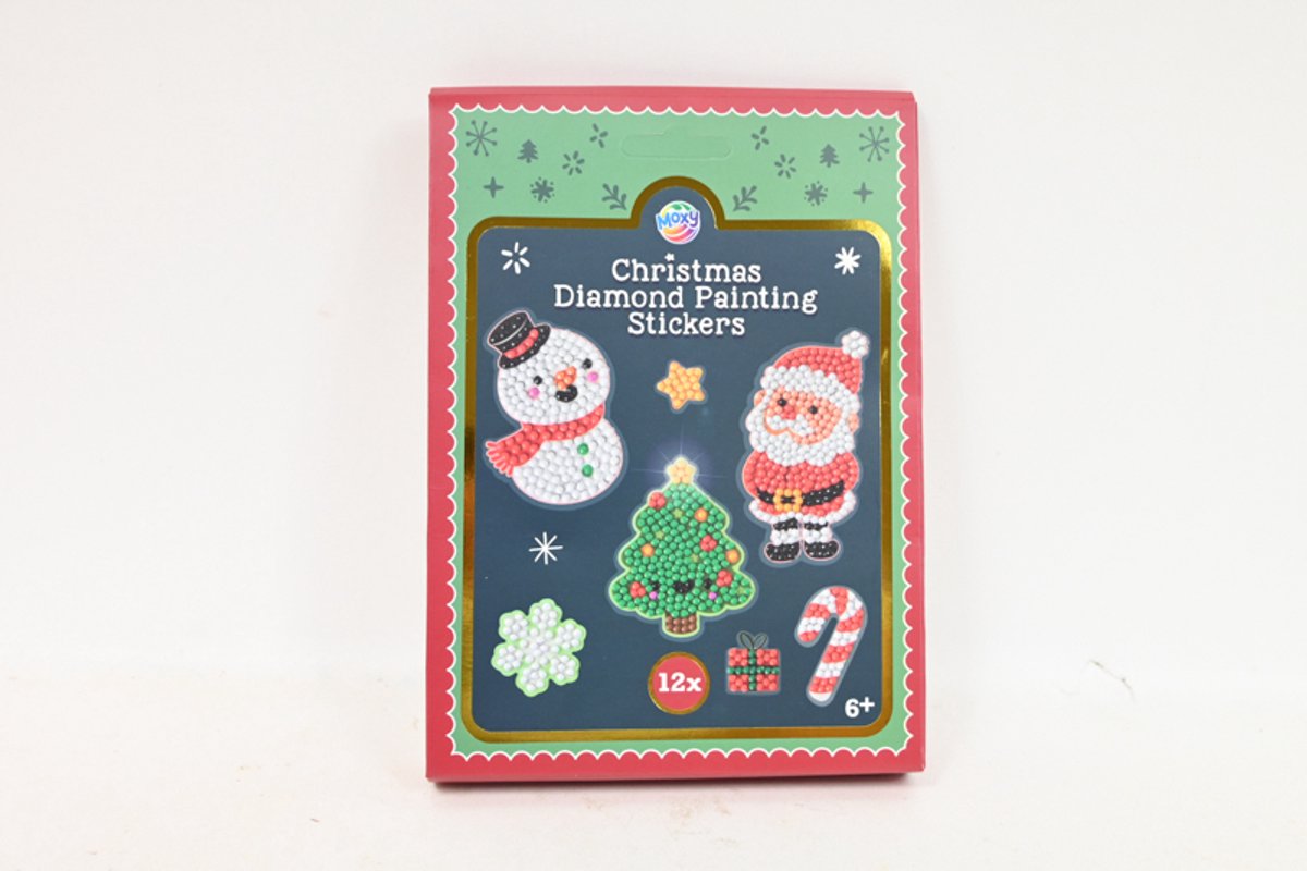 CCG XMAS diamantenschilderen-kit 12 stuks - puzzel van 50 onderdelen
