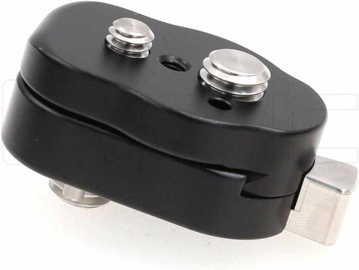 Mini Snelkoppeling Plaat met 3/8 inch Schroef voor Camera Monitor Statief en Magische Arm (Zwart)