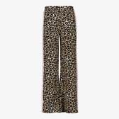 TwoDay meisjes wide leg broek met panterprint - Beige - Maat 170