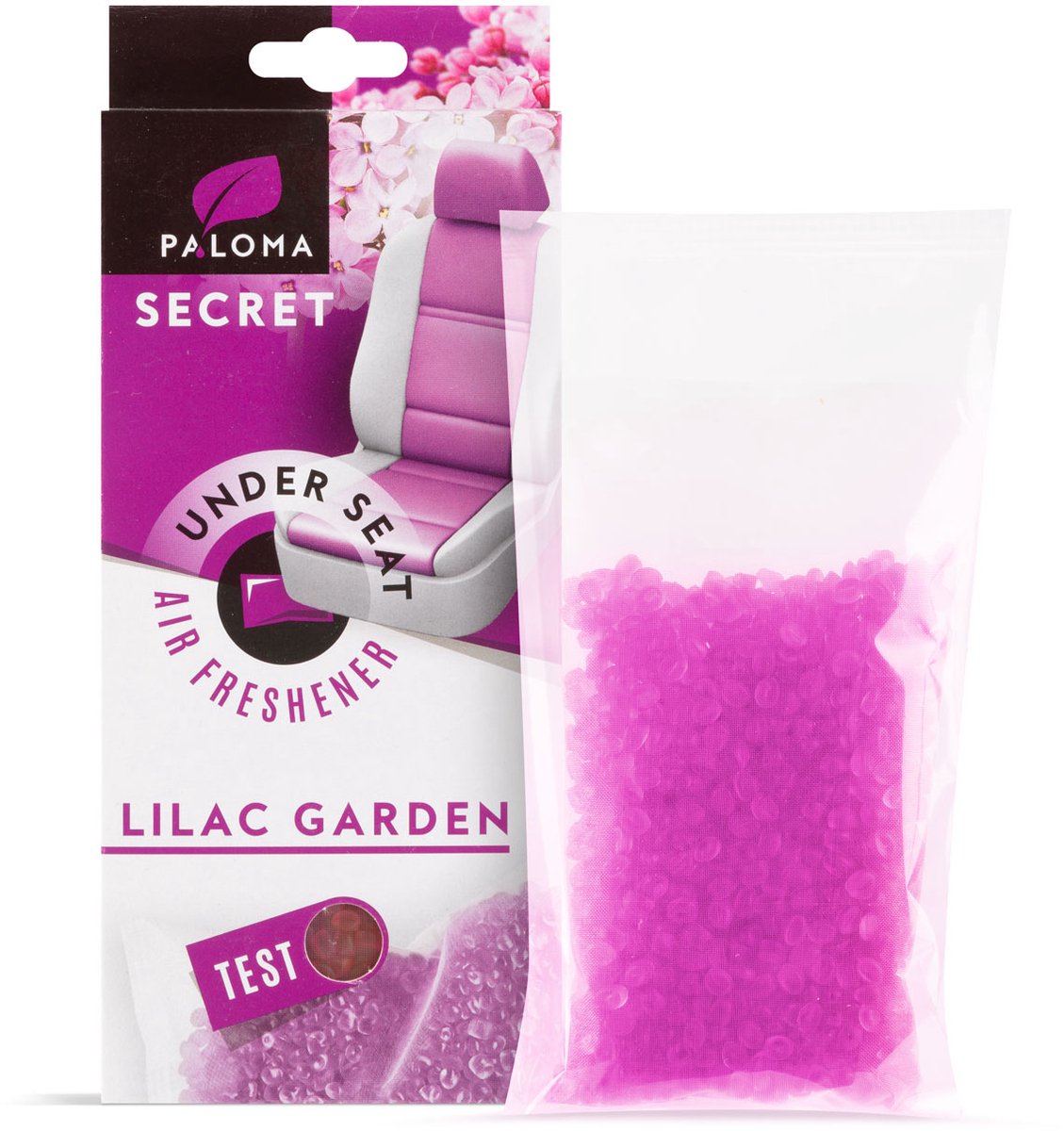 Paloma Secret Luchtverfrisser Auto – Onder Stoel – Liliac Garden – 40 g – Tot 4 Weken Geur – 1 Stuk [P03528]