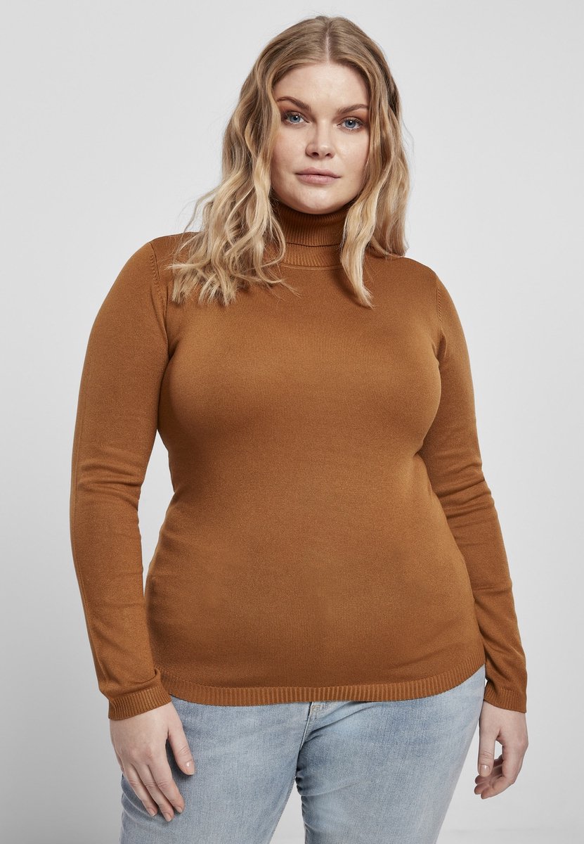 Urban Classics Basic Turtleneck Sweater/trui XS Bruin