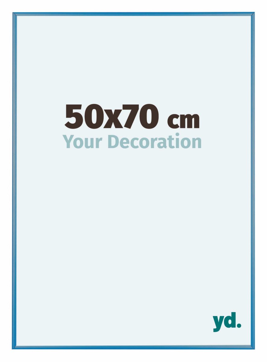 yd. Your Decoration - Fotolijst 49x68 cm - Aluminium - Staal Blauw - Kent