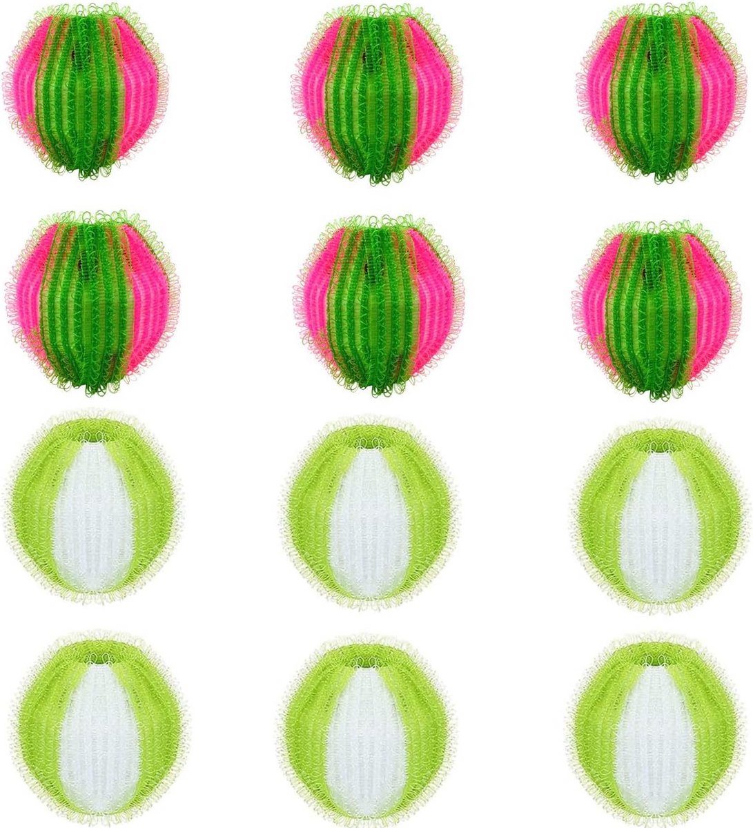 12 Stuks Herbruikbare Pluisballen voor Wasmachine en Droger - Effectieve Haarvanger voor Kleding