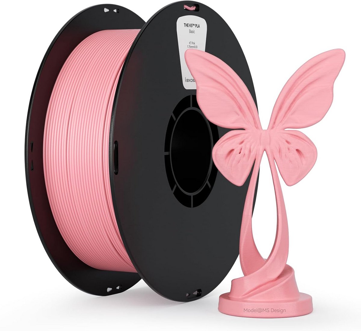 3D Printer Filament PLA Roze 1.75mm 1KG, Hoge Taaiheid, Nauwkeurige Diameter voor FDM Printers