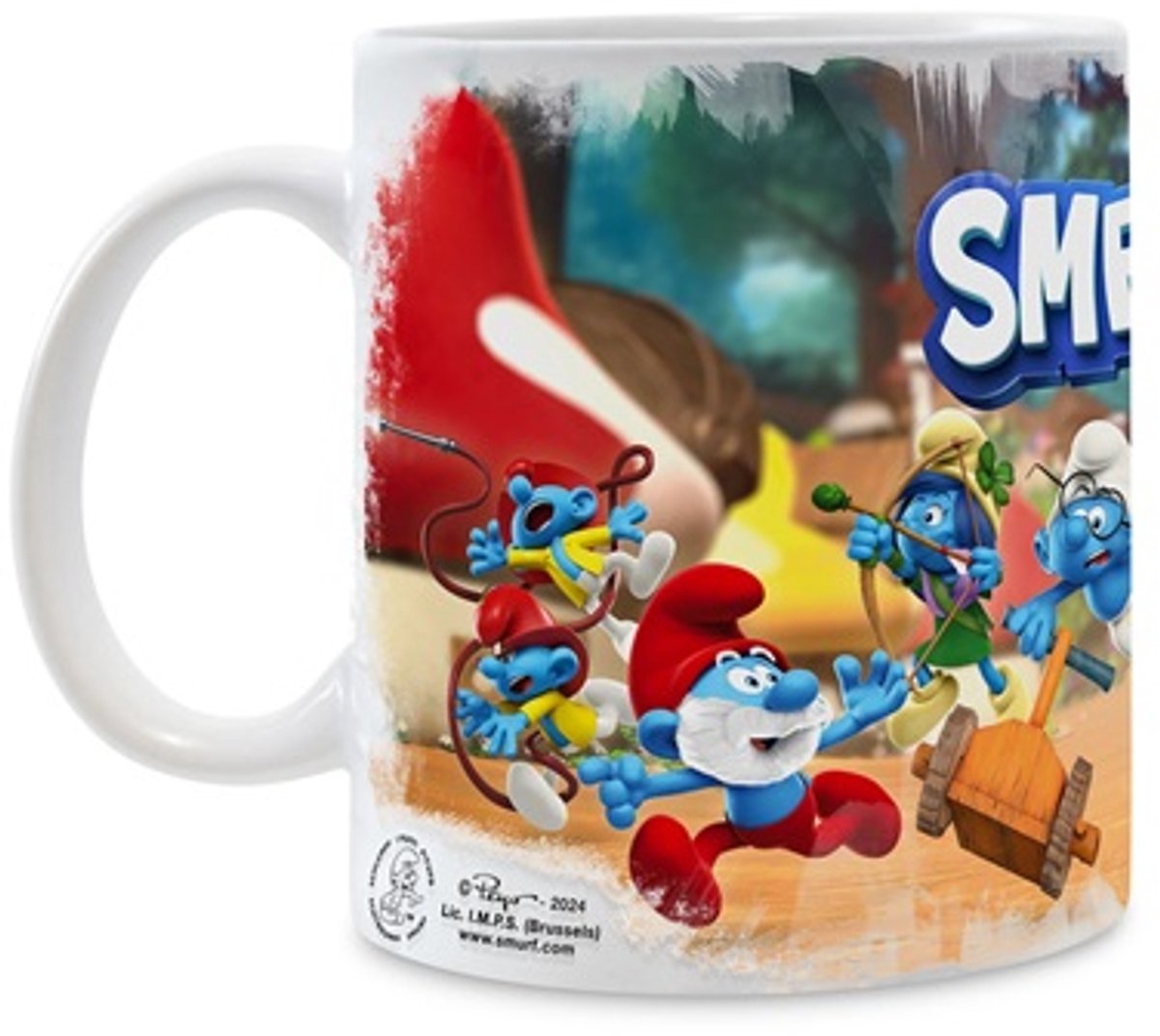 smurfen mok - Keramiek - Het smurfendorp - 330 ML