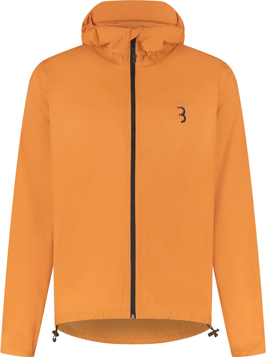 BBB Cycling MultiShield Regenjas Fiets: Urban & Sport - Waterdicht 10K en Ademend - Heren & Dames Fietsjas - Oranje - Maat XL - BBW-475