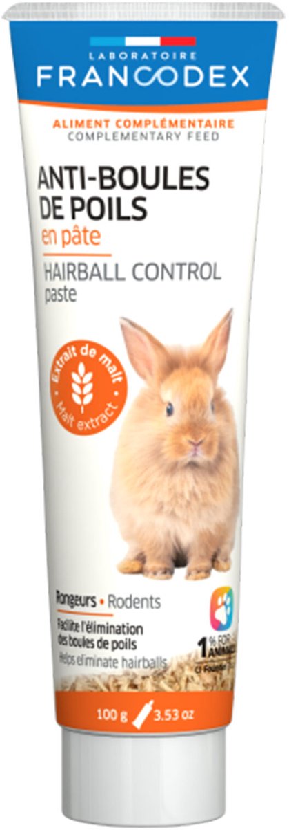 Francodex Anti-Haarbal Pasta voor Konijn & Knaagdier - 100 g