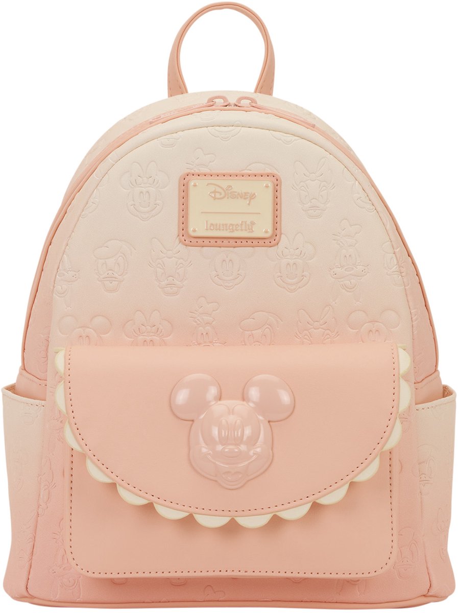 Loungefly - Mini-rugzak met Mickey & Friends-print over de hele rugzak