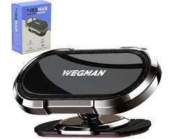 Wegman Telefoonhouder Auto - Magnetisch - Dashboard - Off-Road & Drempel Proof Magneet - Universeel voor alle Telefoons - GSM Houder Auto - Telefoonhouders Auto - Auto Accessories - Zwart