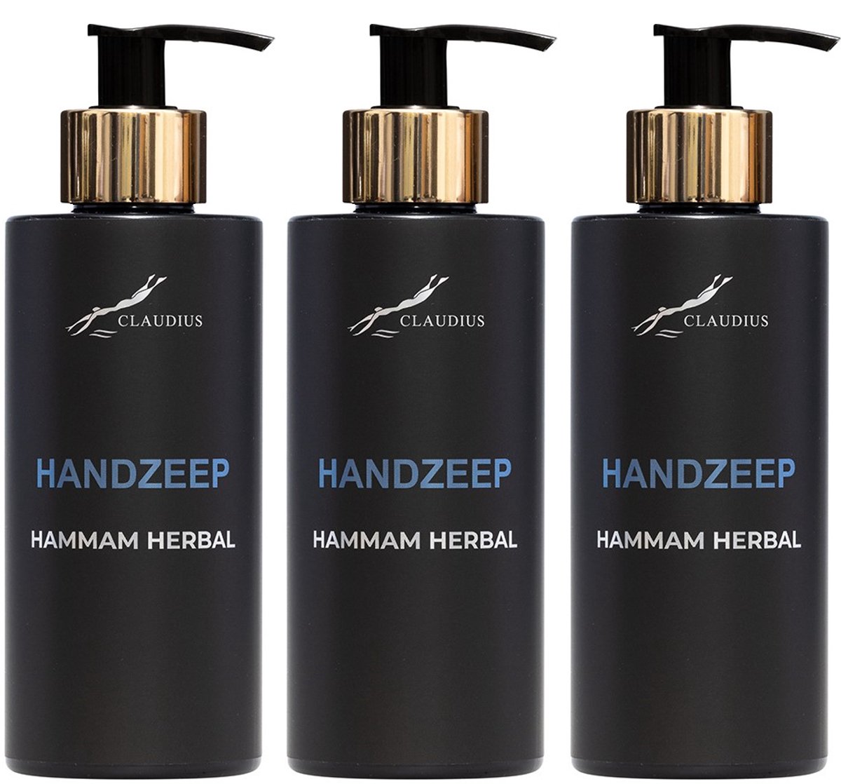 Handzeep Hammam Herbal 300 ml - gouden pomp - 3 stuks