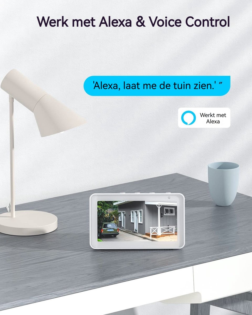 ieGeek Draadloze Beveiligingscamera 2K Ultra HD met - afbeelding 2
