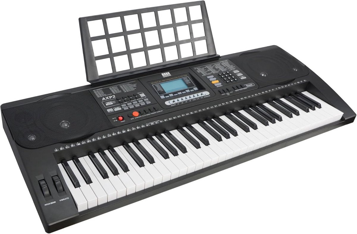 Draagbaar Elektrisch Keyboard met 61 Aanslaggevoelige Pianotoetsen voor Beginners