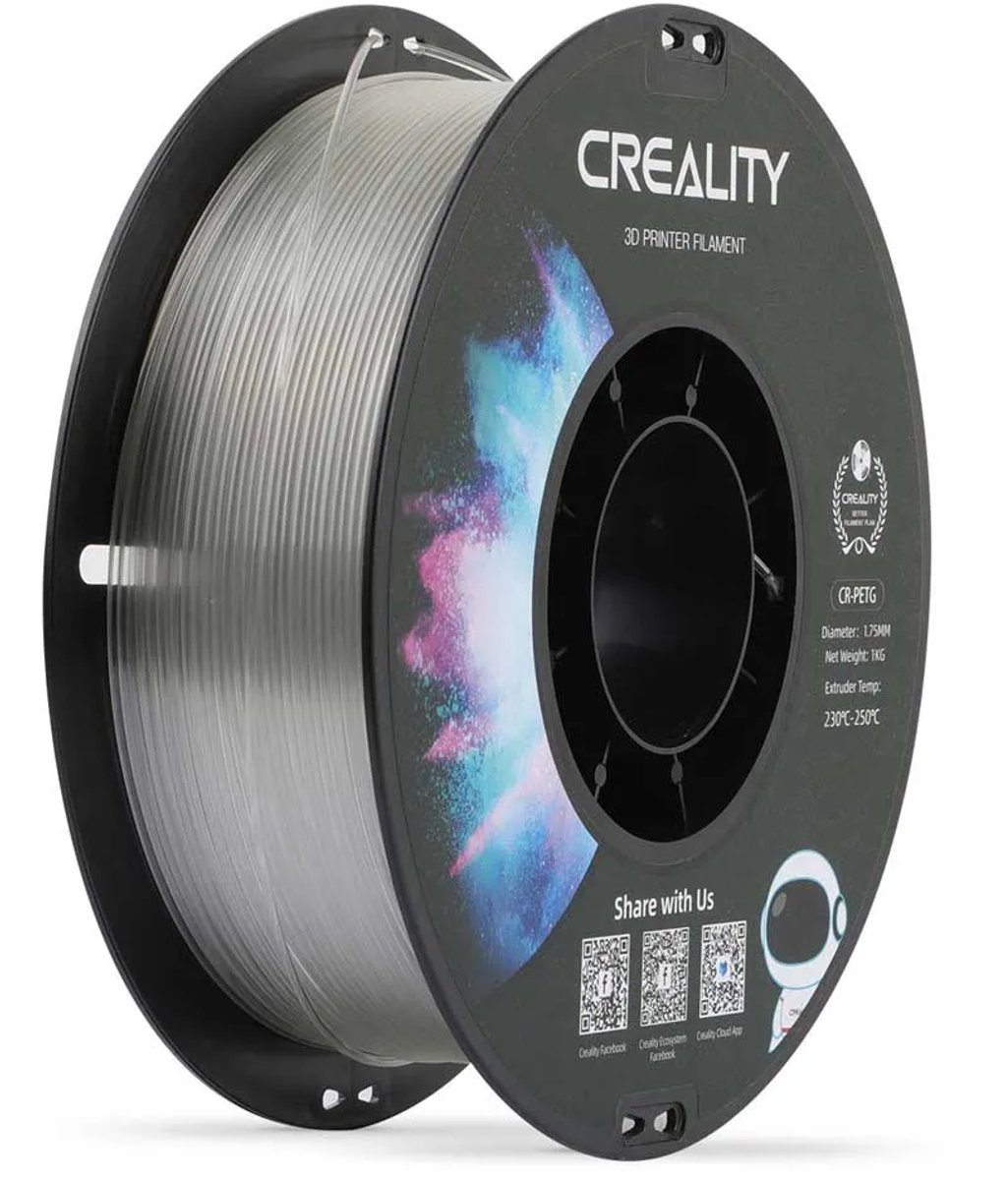 Creality Cr-petg 1.75 Mm 1kg Filament Zilver One Size / EU Plug 220V